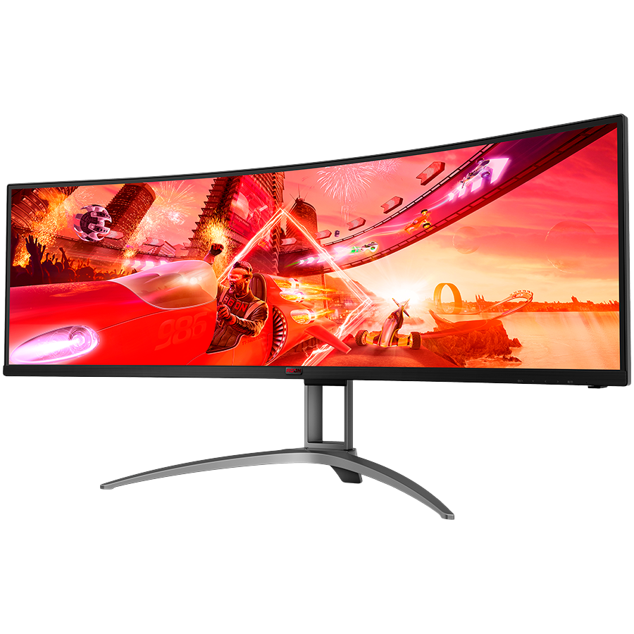 AOC Agon AG493UCX2 49" (48.8" viewable) Curved Gaming monitor, DQHD (5120x1440), 32:9, VA, 1800R, 165Hz, 4ms (GTG), 400 cd/m2, 3000:1, Adaptive Sync, HDR400, USB hub, 1x USB-C (DP Alt mode, PD 65W), 3 - slika 2