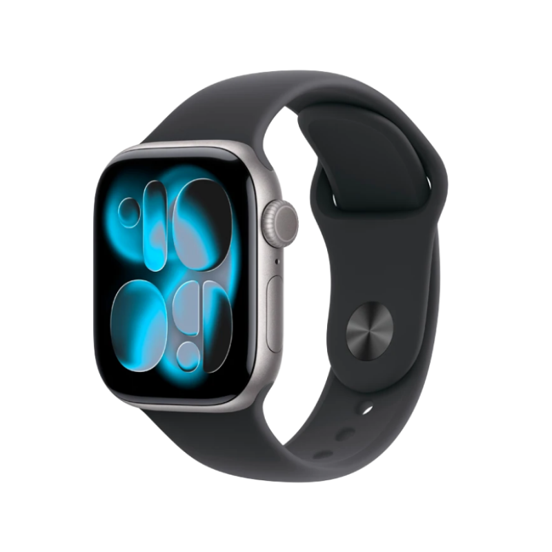 Apple Watch Series 11 GPS 42mm Space Grey Aluminium Case With Black Sport Band MEQW4LW/A S/M