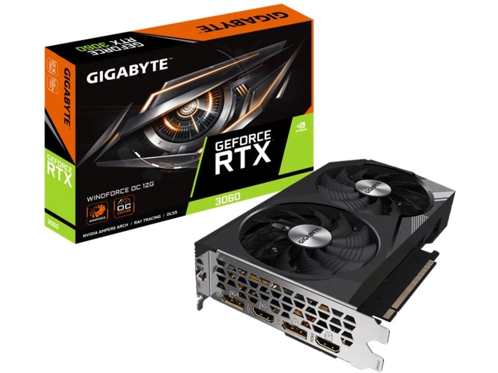 Gigabyte RTX 3060 WF OC 12GB[GV-N3060WF2OC-12GD]12GB; 2xDP, 2xHDMI; - slika 3