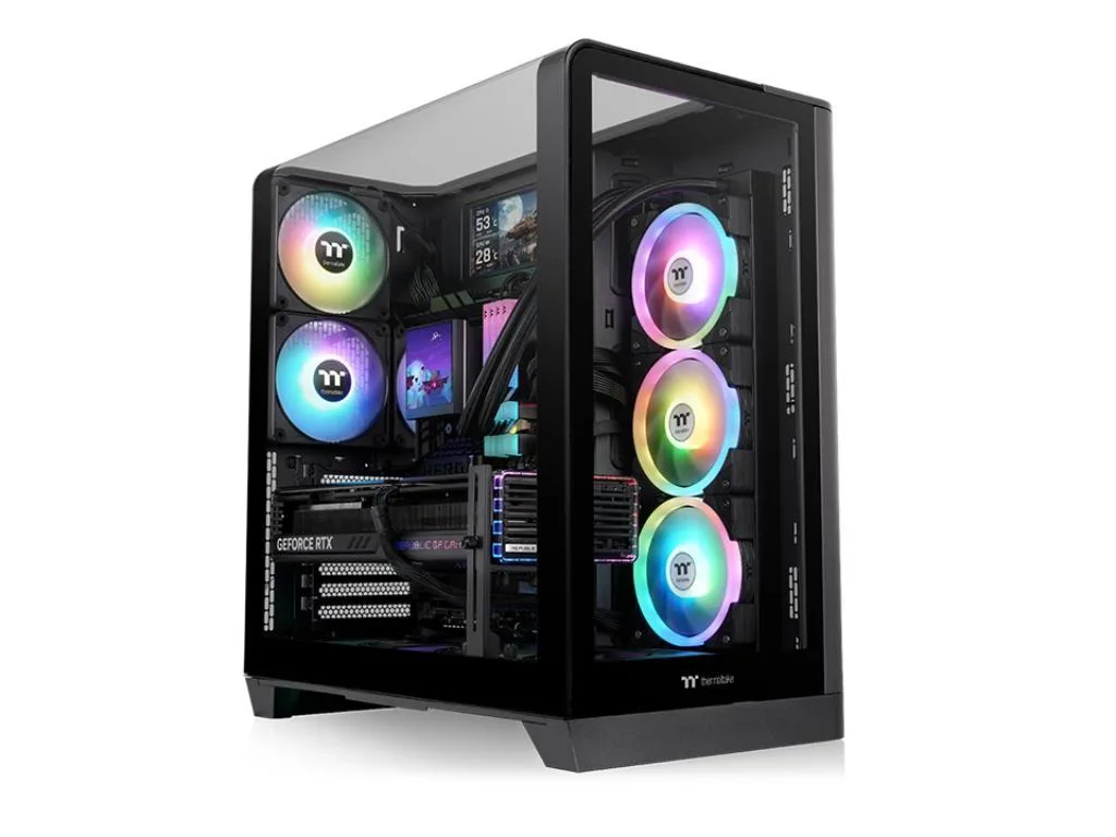 Thermaltake View 390 TGMid Tower, tempered glass2x120mm PWM fan, GPU: 460mm - slika 2