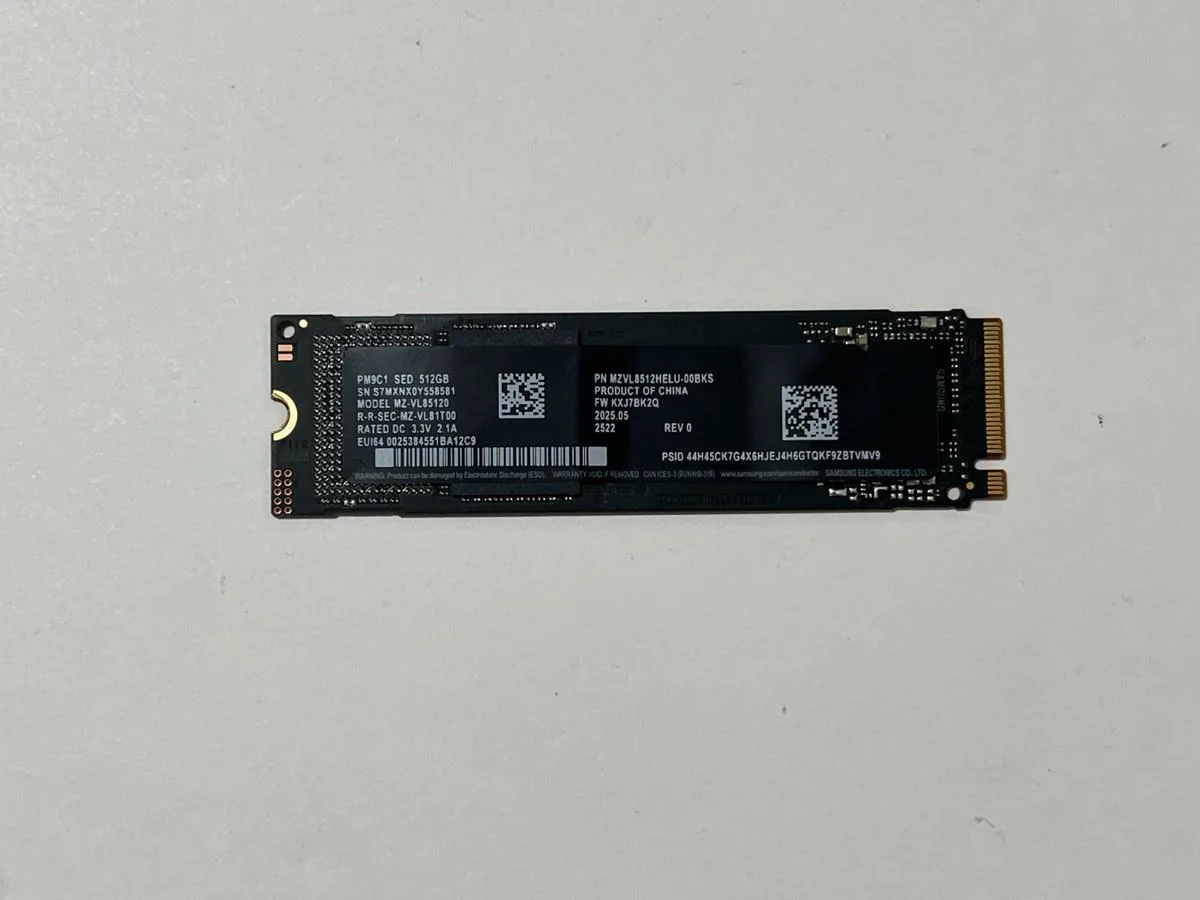 Samsung SSD PM9C1 512GB PullBulk NVme M.2,PCIe Gen 4.0 x4,5000/4300MB/s,Garancija 12 mjeseci