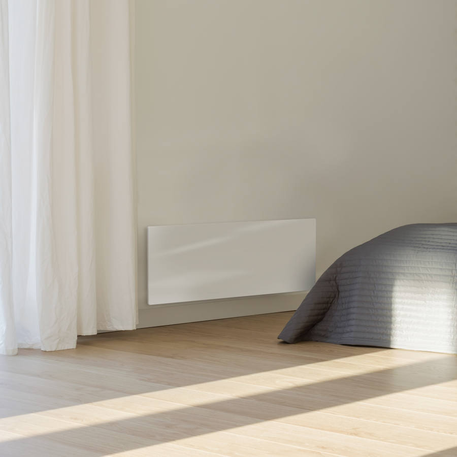 AENO Premium Eco Smart Heater, 700W, Tempered glass, Infrared+convection heating type, Led display Plug type: Europe (E/F type), WHITE - slika 6
