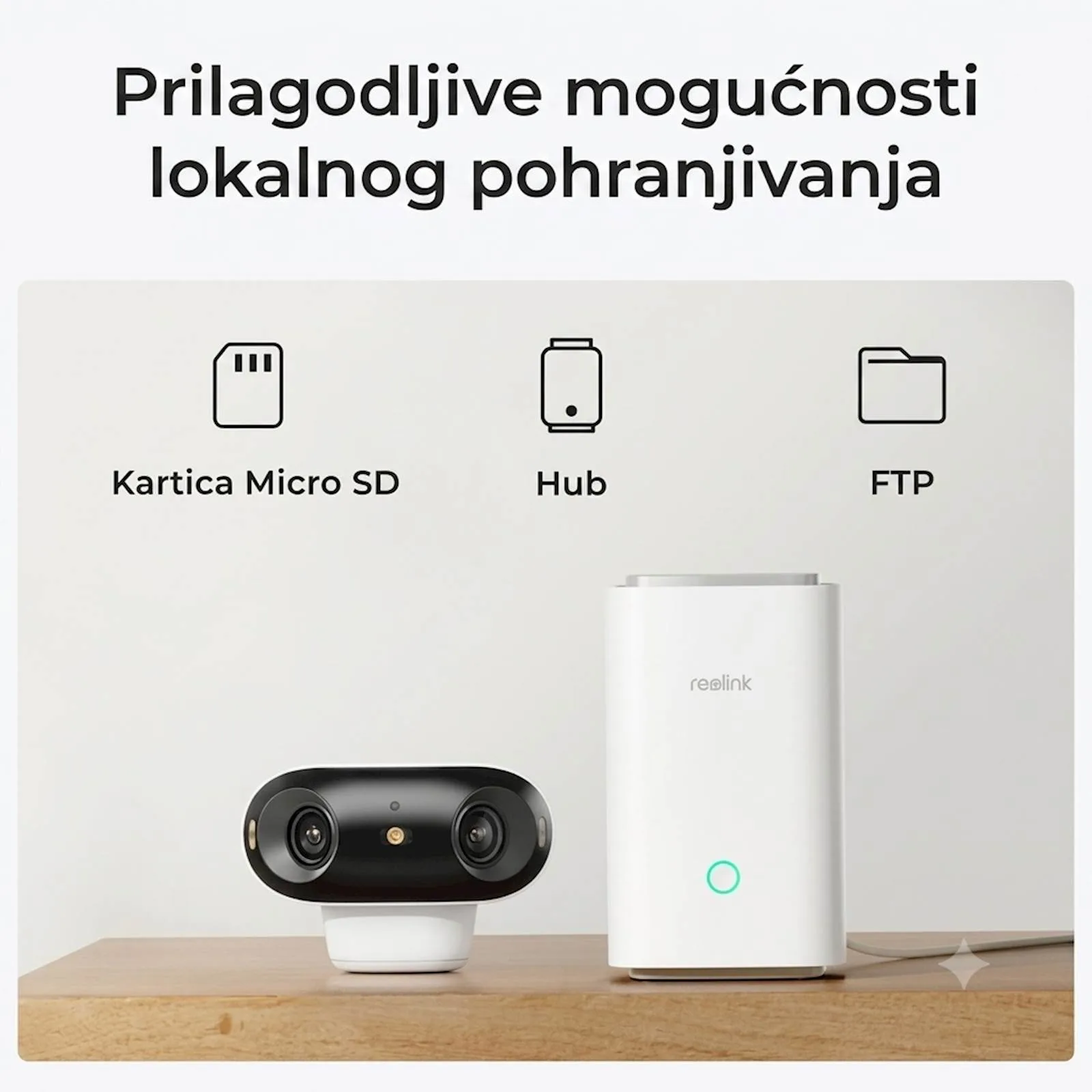 Reolink IP Kamera Argus serija B740X 4K, 180° dupla leća, nočni vid ColorX, Baterijska. - slika 5
