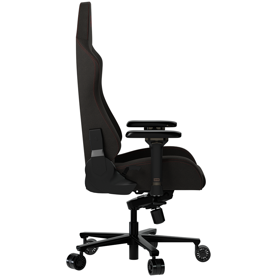 LORGAR Ace 422, Gaming chair, Anti-stain durable fabric, 1.8 mm metal frame, multiblock mechanism, 4D armrests, 5 Star aluminium base, Class-4 gas lift, 75mm PU casters, Black + red - slika 3
