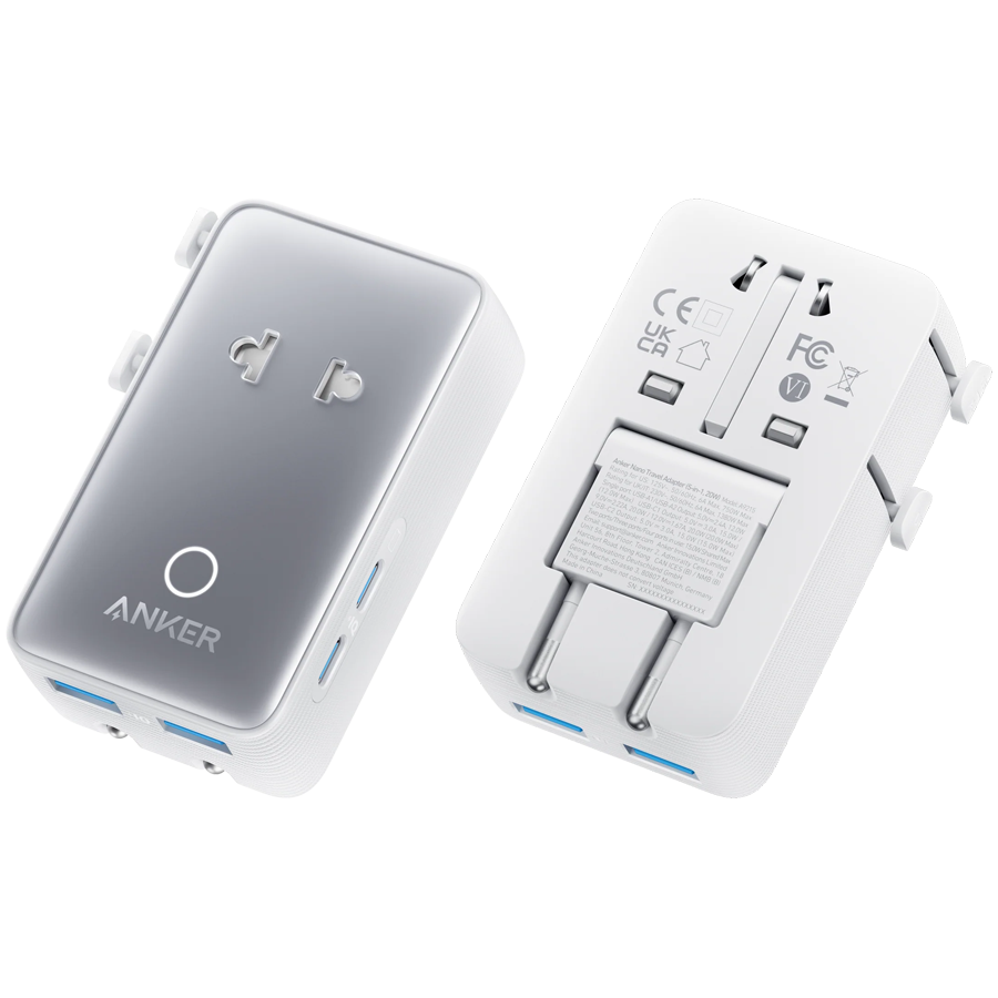 Anker Nano Travel Adapter (5-in-1, 20W)