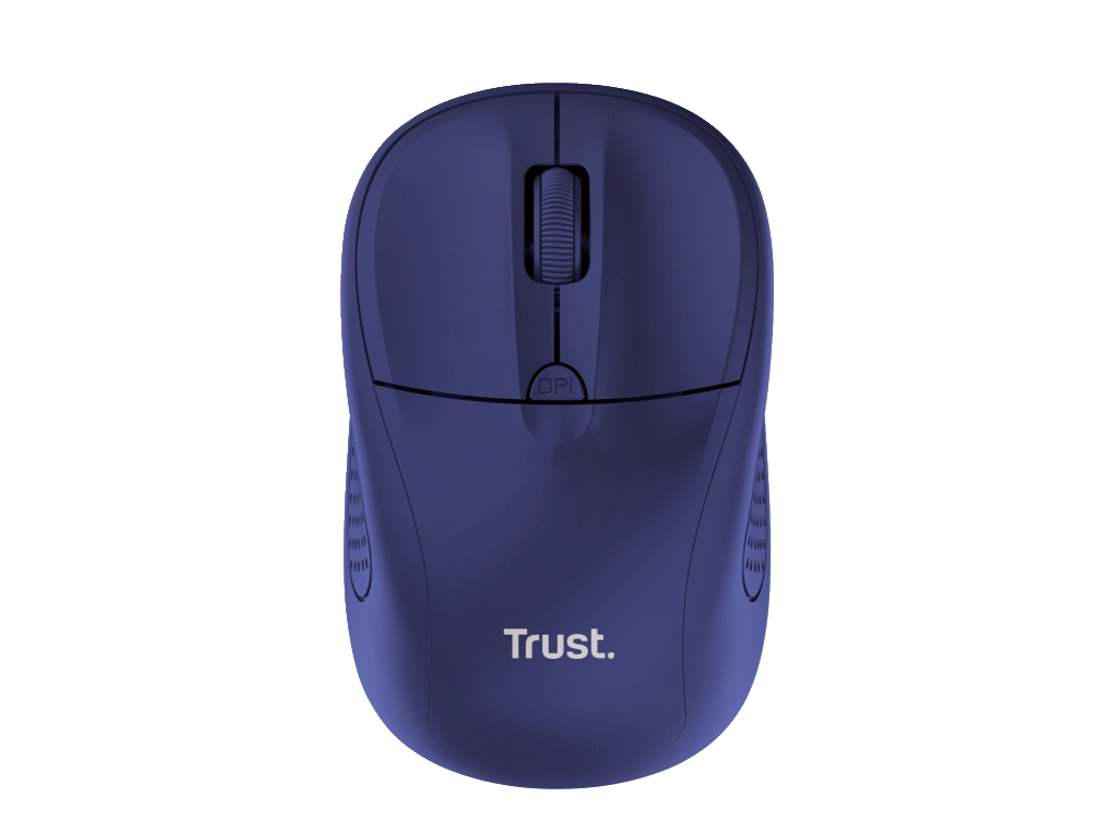Trust Primo wireless miš, plav, 1000-1600 dpi, optički,4 tipke, USB, 6 m wls range