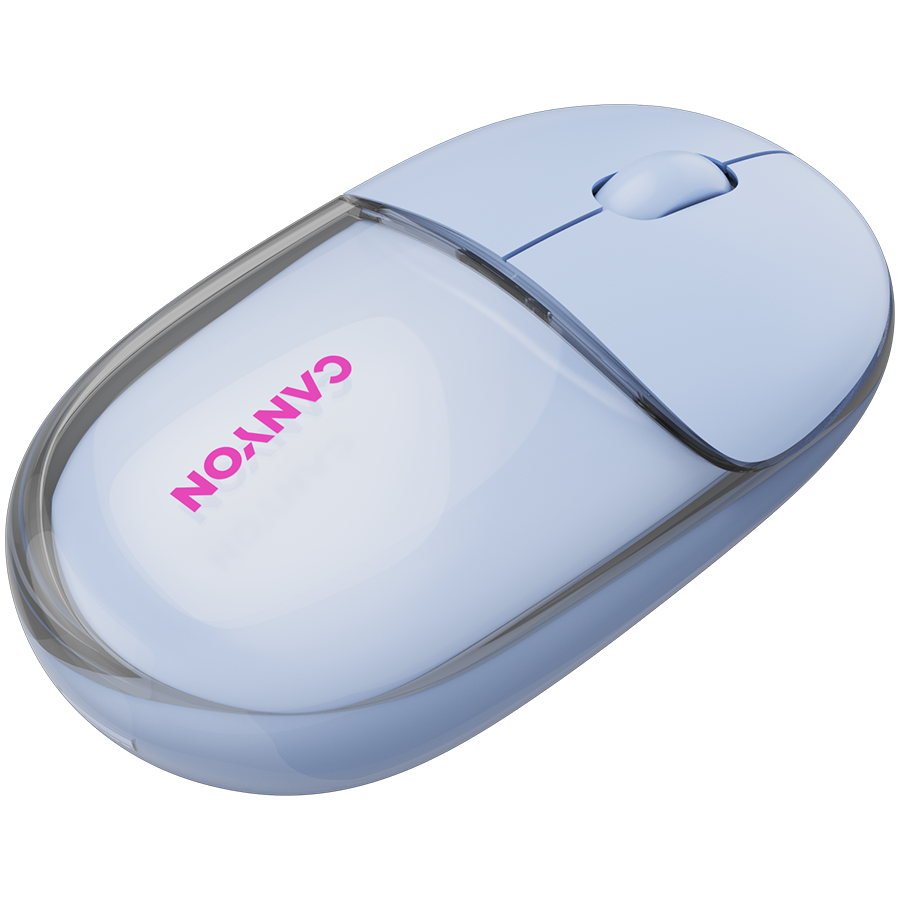 CANYON mouse OnClick 24 BT/ Wireless Transparent/Blue - slika 6