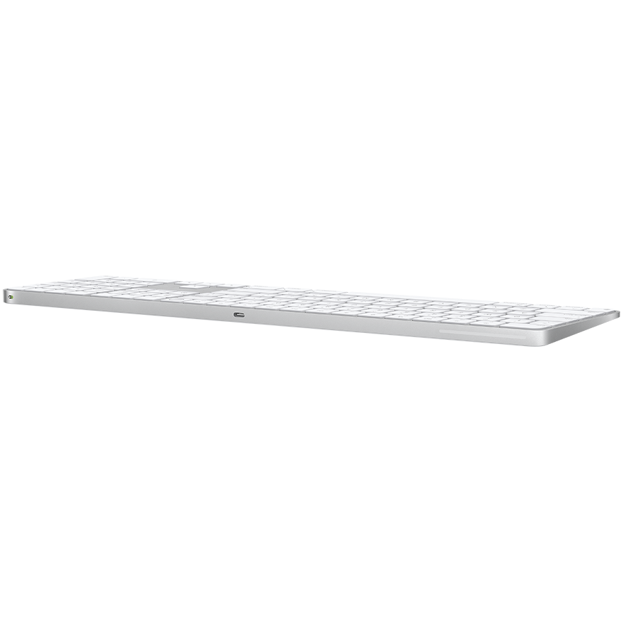 Apple Magic Keyboard (2024) w Touch ID and Numeric Keypad - Croatian - White Keys - slika 3