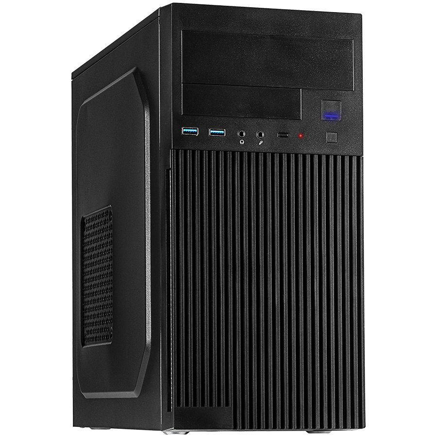 Inter-Tech PC Chassis IT-6521 Straight, mATX, 1x 5.25" external, 2x 3.5" int. & ext., 3x 2.5 internal, 2x USB 3.0, mATX MB, ATX PSU, 170 x 355 x 354mm (WxDxH), Dark Gray - slika 2