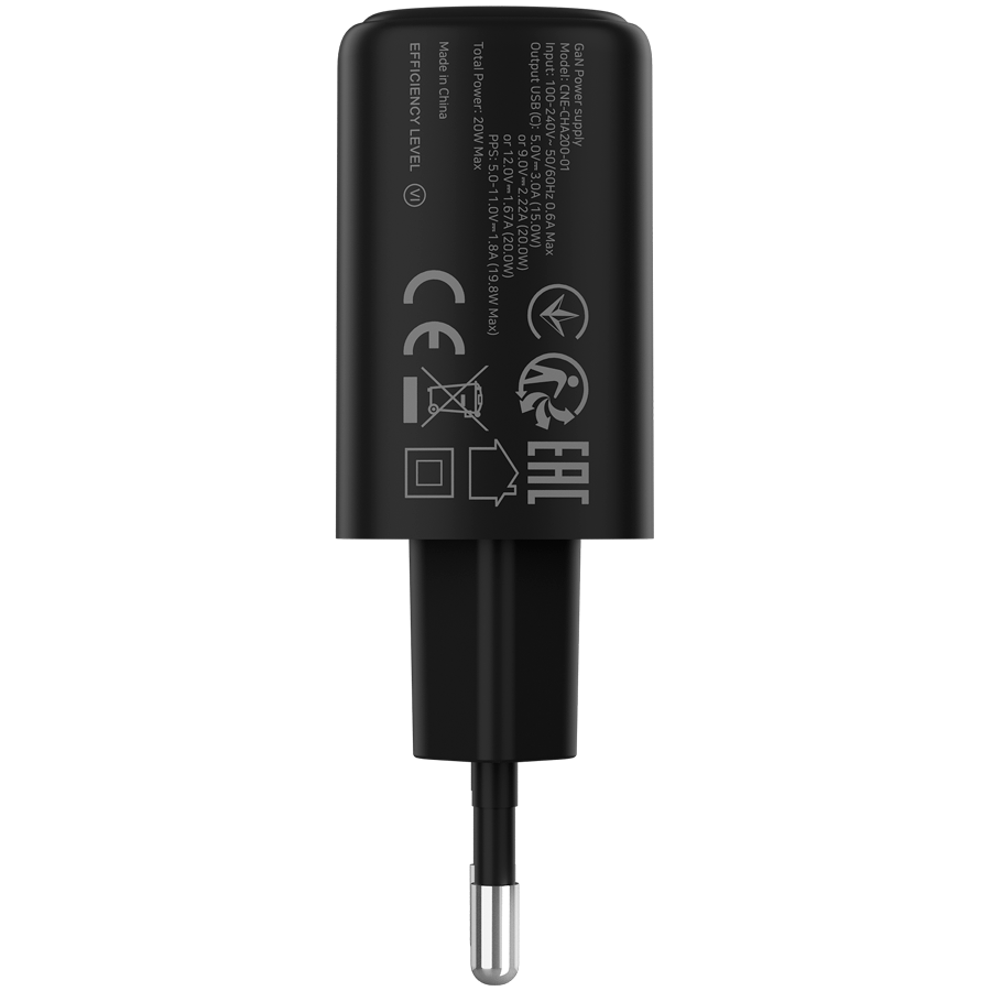 CANYON charger OnCharge 200 20W 1xPD EU Black - slika 3