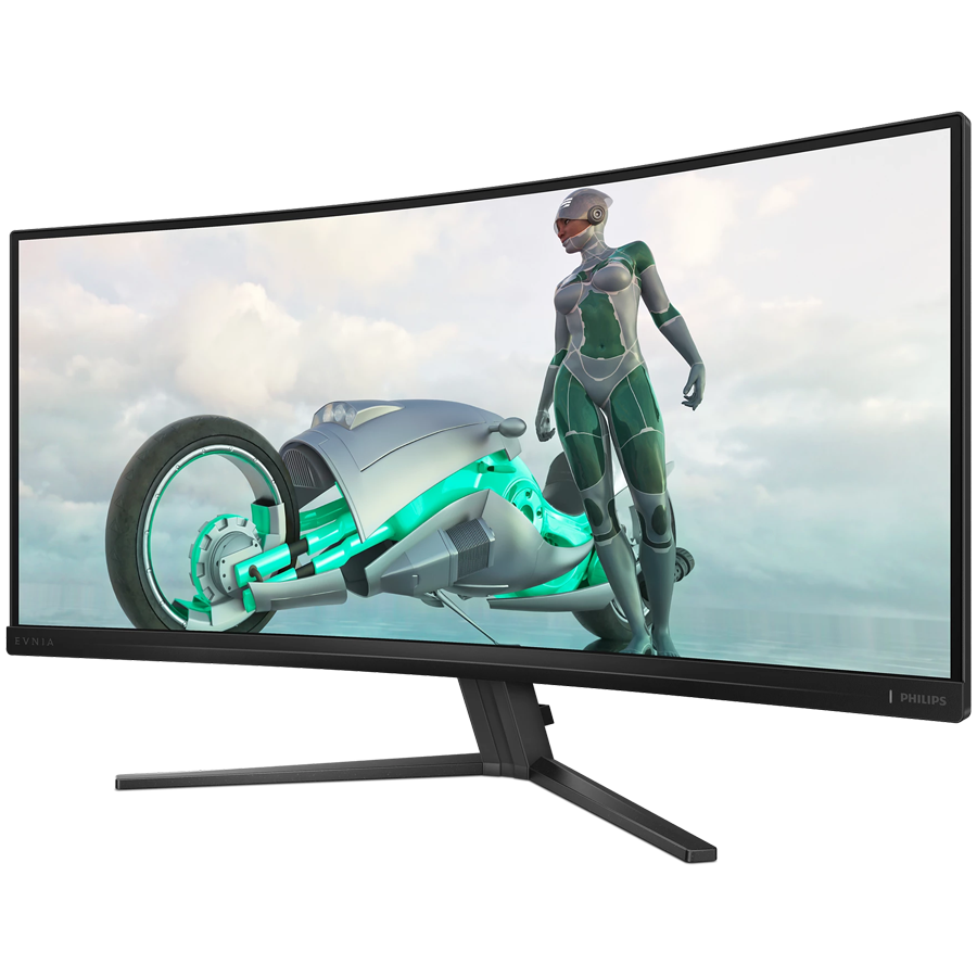 Philips Monitor Evnia 3000 34M2C3500L 34'' Curved VA, 3440x1440 (WQHD), 180Hz, 0.5ms, 300 cd/m², 4000:1, HDR10, 2x HDMI, DisplayPort, Adaptive Sync, 3-year warranty - slika 2