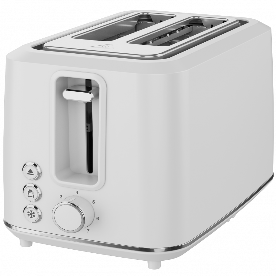 Electric Toaster, white, 220-240V, 50-60Hz, 920-1080W, 2 slots, 3 modes, 7 browning levels - slika 2