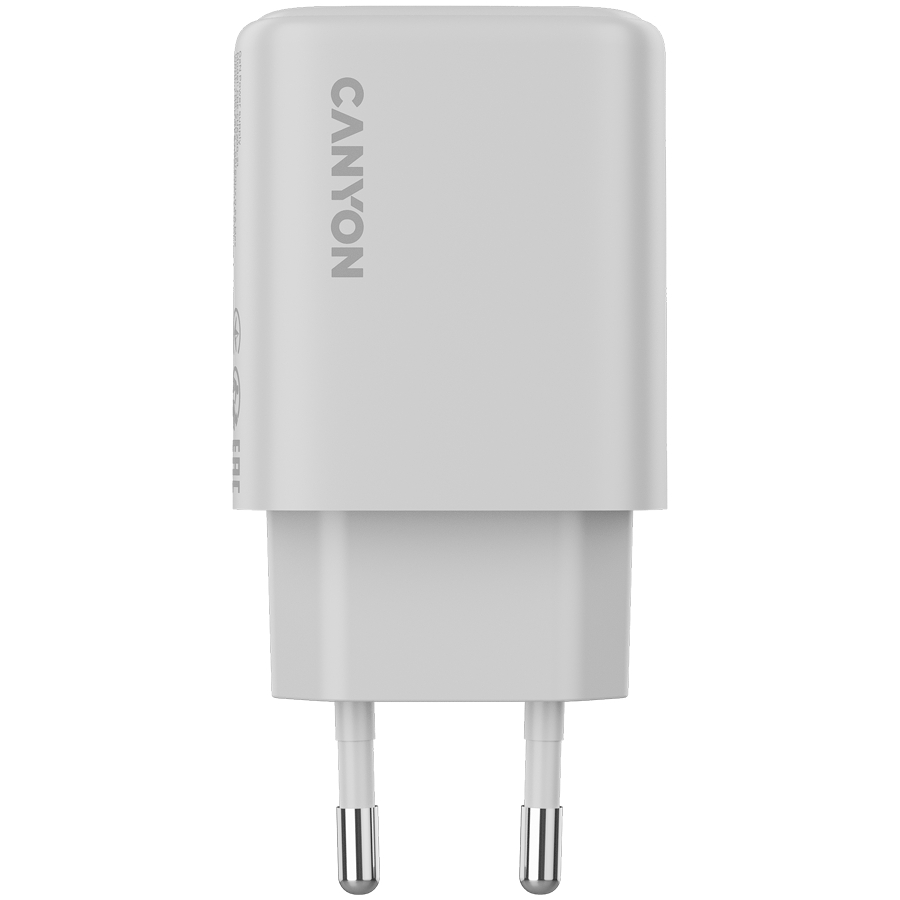 CANYON charger OnCharge 200 20W 1xPD 1xQC EU White - slika 2