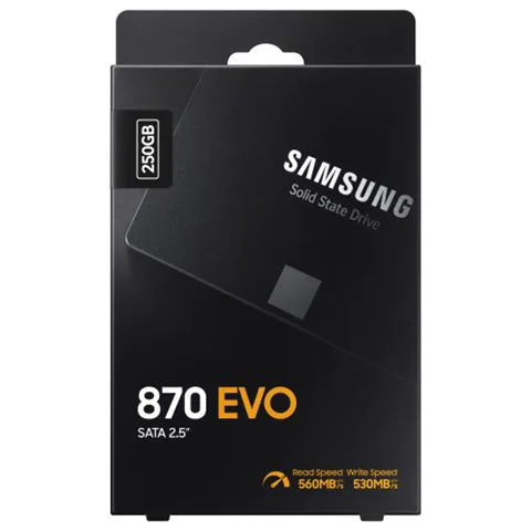 SAMSUNG SSD 870 EVO 250GB2.5'' SATA3;V-NAND MLC560MB/s read,530MB/s write - slika 2