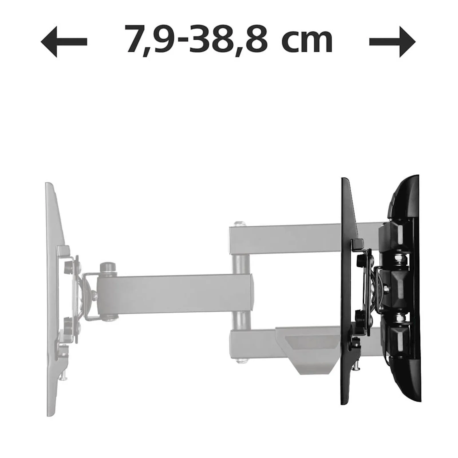 NOSAČ HAMA FM ZA TV, 48IN, 3 STARS, 2 RUČKE, CRNI - slika 4