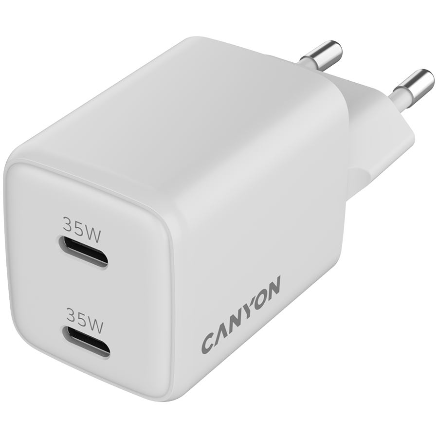CANYON charger CU35CC GaN 35W 2xPD EU White - slika 3