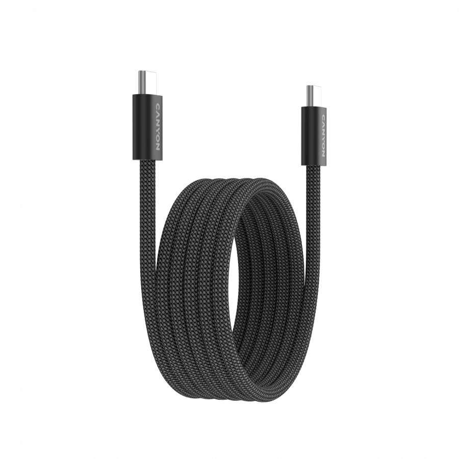 CANYON cable OnWire 60MG C-C 60W Magnet Braided 1m Black - slika 5