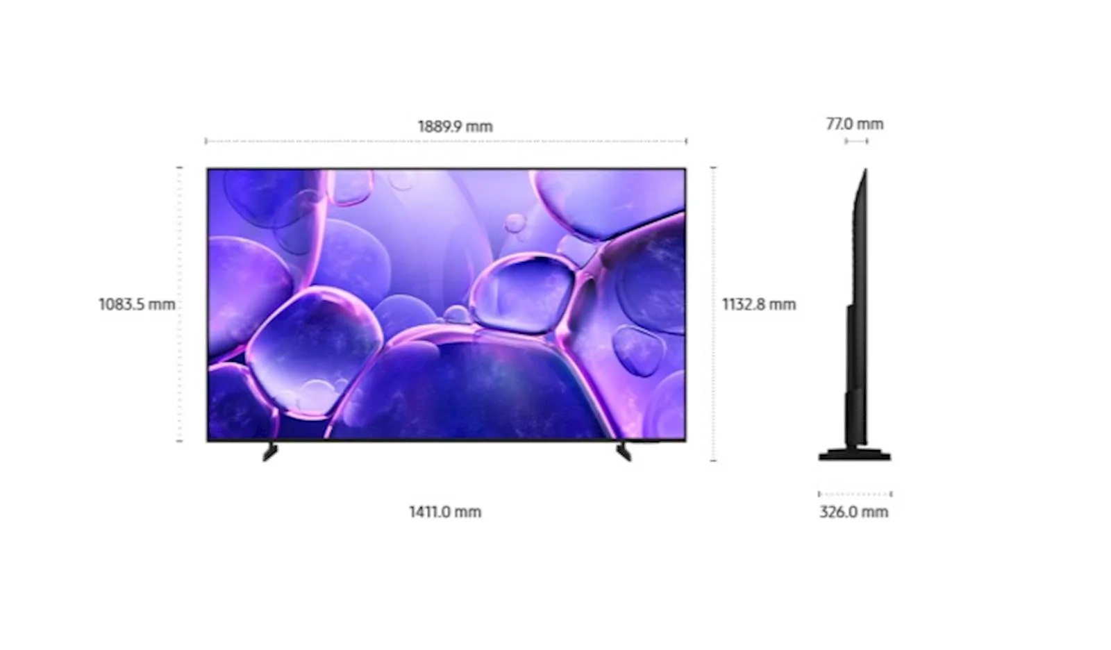 TV SAMSUNG Crystal UHD 4K  85" U8072F - slika 3