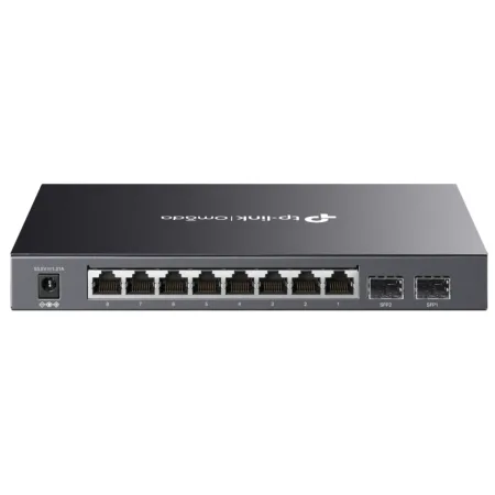 TP-Link SG2210P Omada 10-Port Gigabit Smart Switch with 8 Gigabit PoE+ ports and 2 x SFP slots, 61W total PoE budget, Static routing, VLAN, ACL, QoS, IGMP Snooping, Fanless, metal casing, desktop/wall - slika 3