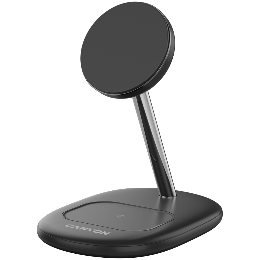CANYON wireless charger WCS-205 15W Qi2 2in1 Black