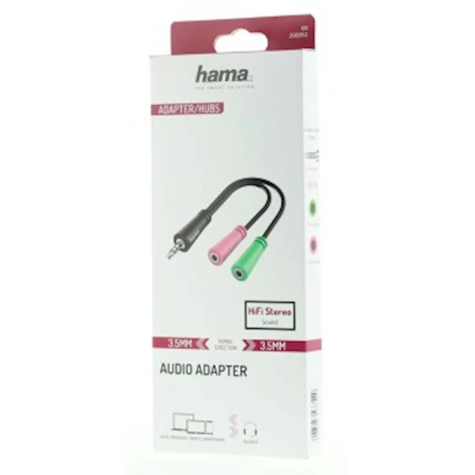 JACK ADAPTER HAMA 3,5MM TO 3-POL - slika 2