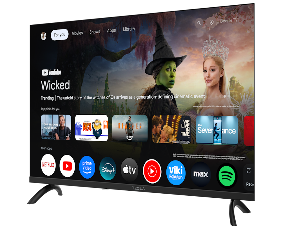 TESLA TV 32E655BHS HD Google  Powered by Google TV  2x10W Box Speakers - slika 3