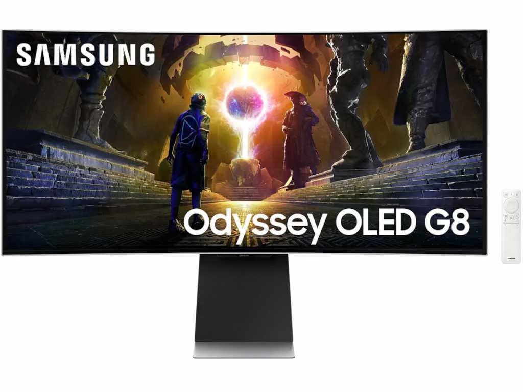 Samsung 34" Odyssey G8 Monitor1800R, UWQHD, OLED, 175Hz0.03ms, 2xHDMI , DP, 2xUSB 3.0 - slika 3