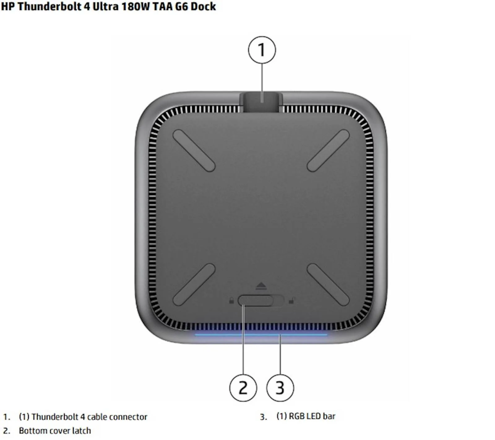 Docking HP Thunderbolt 4 Ultra 180W G6 (9X481UT) - slika 3