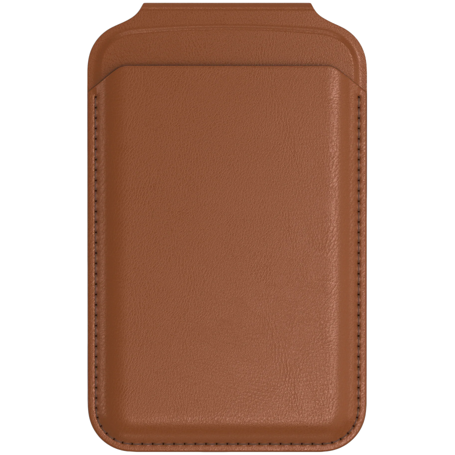 SATECHI Vegan-Leather Magnetic Wallet Stand (Brown) - slika 2