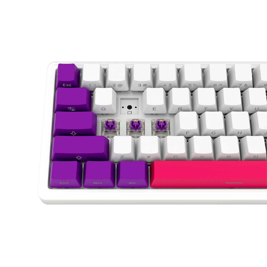 LORGAR KBP70MW, Wireless 65% Mechanical Gaming Keyboard Pro, White, EN layout - slika 8