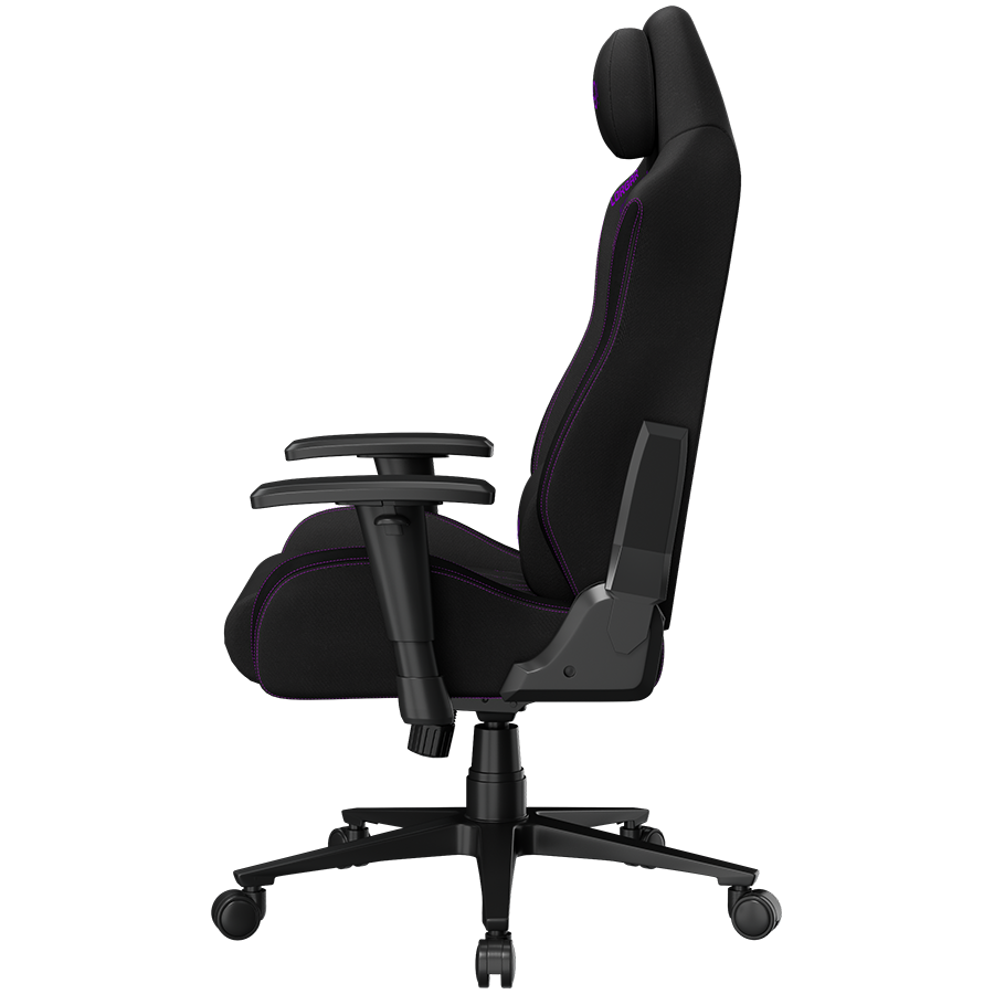 LORGAR CHA41, Ergonomic Gaming Chair Advanced, premium anti-stain fabric, Black/purple - slika 6