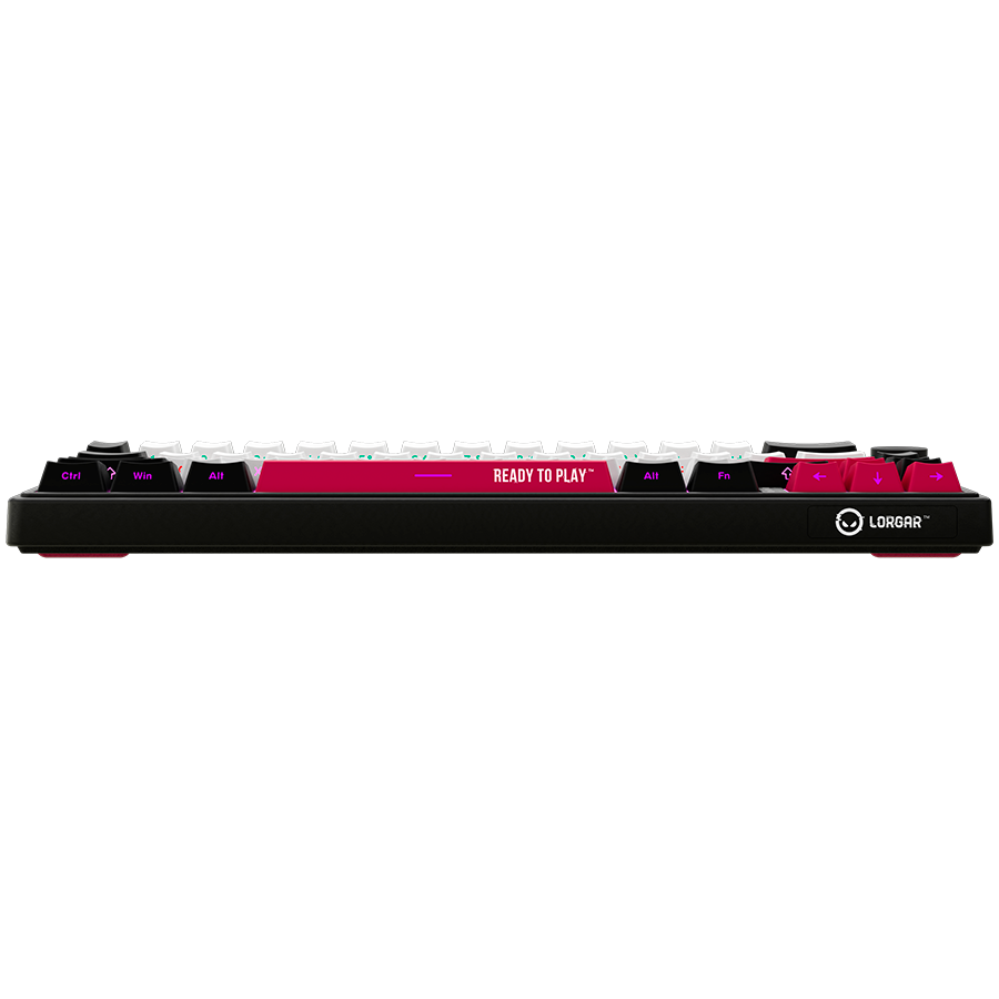 LORGAR KBP70MW, Wireless 65% Mechanical Gaming Keyboard Pro, Black/red, EN layout - slika 6