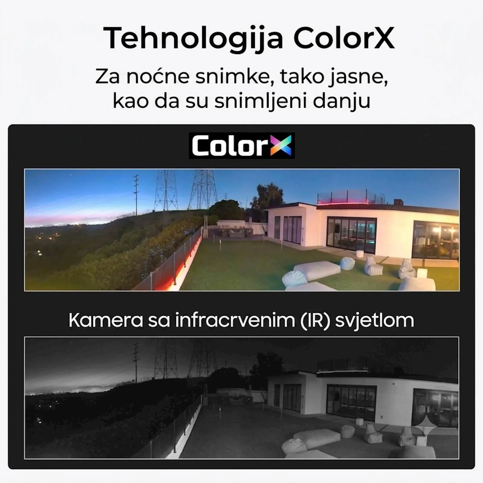 Reolink IP Kamera Argus serija B740X 4K, 180° dupla leća, nočni vid ColorX, Baterijska. - slika 6