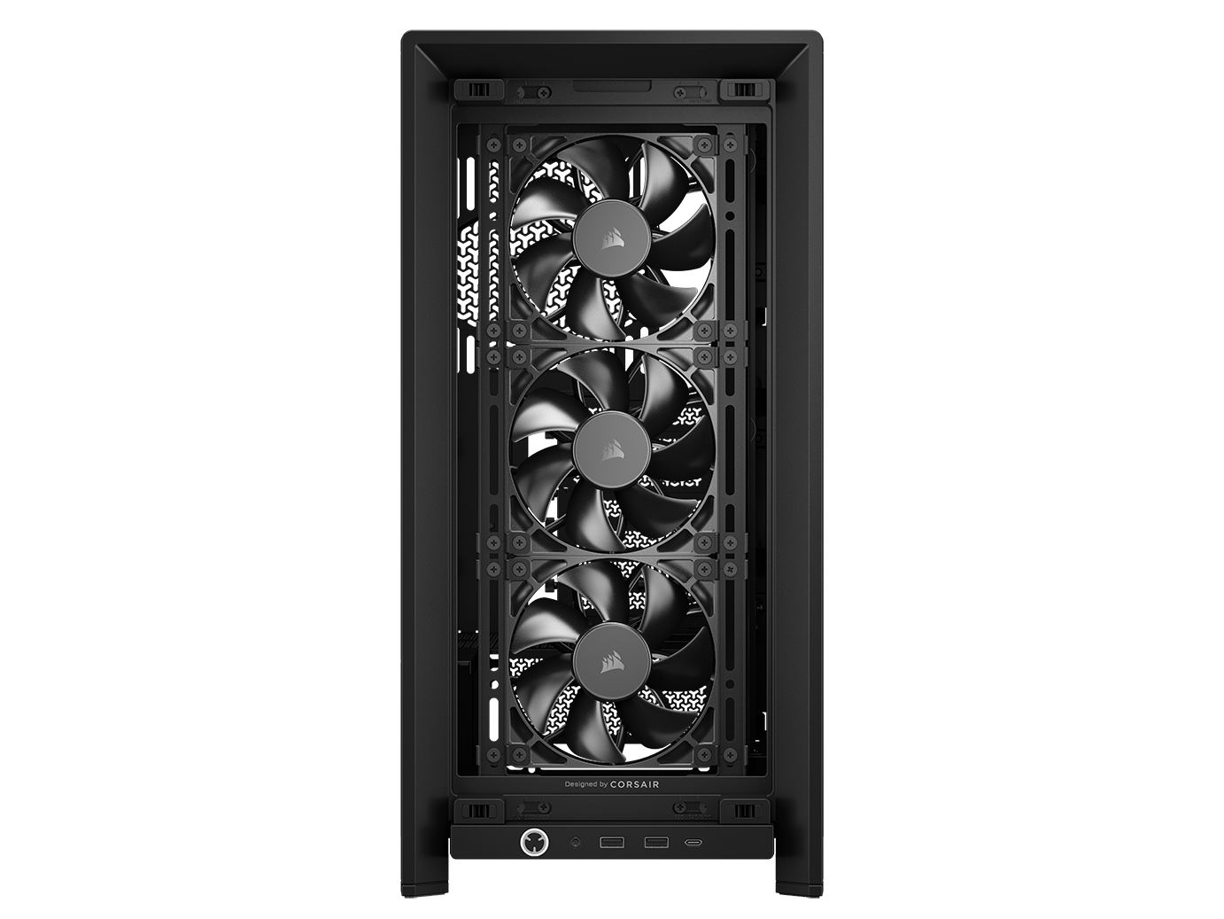 CORSAIR FRAME 4000D RS Case3xRS120 fans, 360mm radiator170mm cooler, 430mm GPU, ATX, Black - slika 3