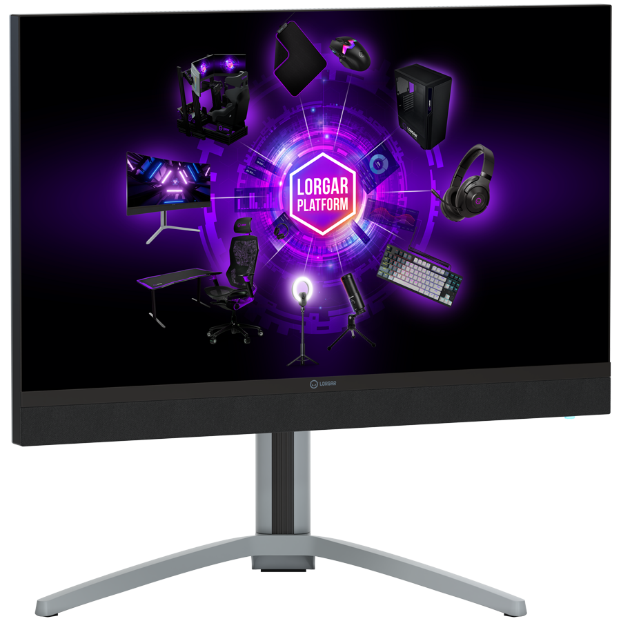 LORGAR 27MP1, UHD MiniLED Gaming Monitor Pro, 27'' (3840*2160) fast IPS flat monitor, black/milky grey - slika 4