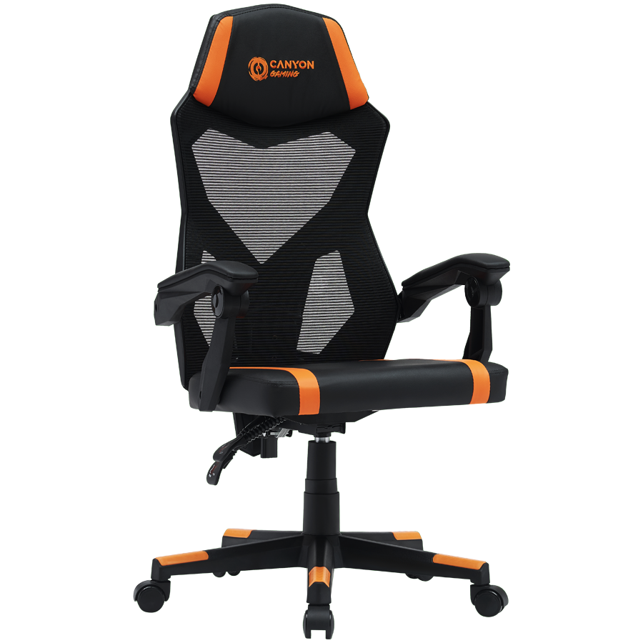 CANYON gaming chair Flow MCH01 Mesh Black Orange - slika 2