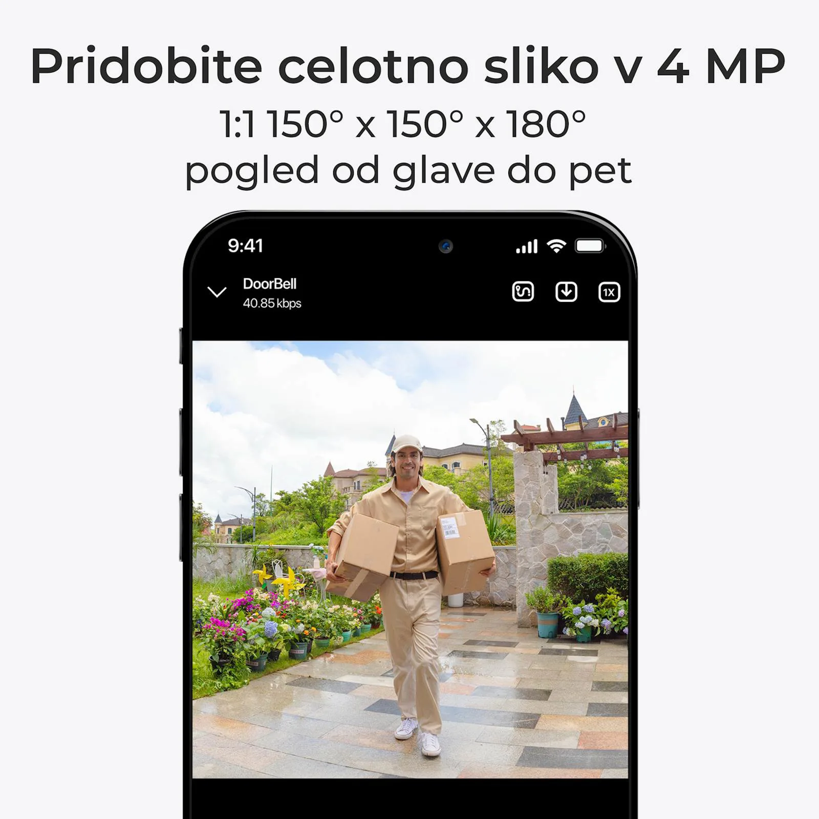 Reolink smart doorbell D340B+ zvono, 2K, Baterijska, PIR, IP65 - slika 7
