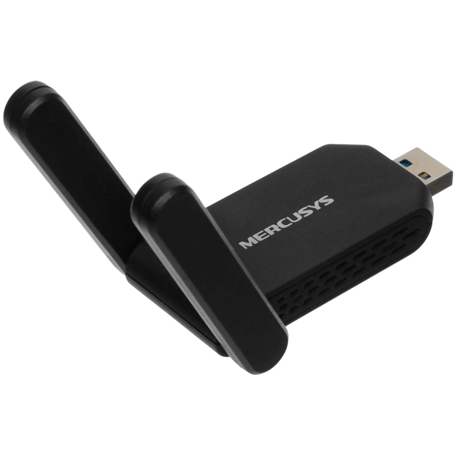 Mercusys MA72XH AX1800 High Gain Wi-Fi 6 USB Adapter, 574 Mbps at 2.4 GHz + 1201 Mbps at 5 GHz, 2 x High Gain External Antenna, USB 3.0, MU-MIMO, OFDMA, Beamforming, WPA3 - slika 6
