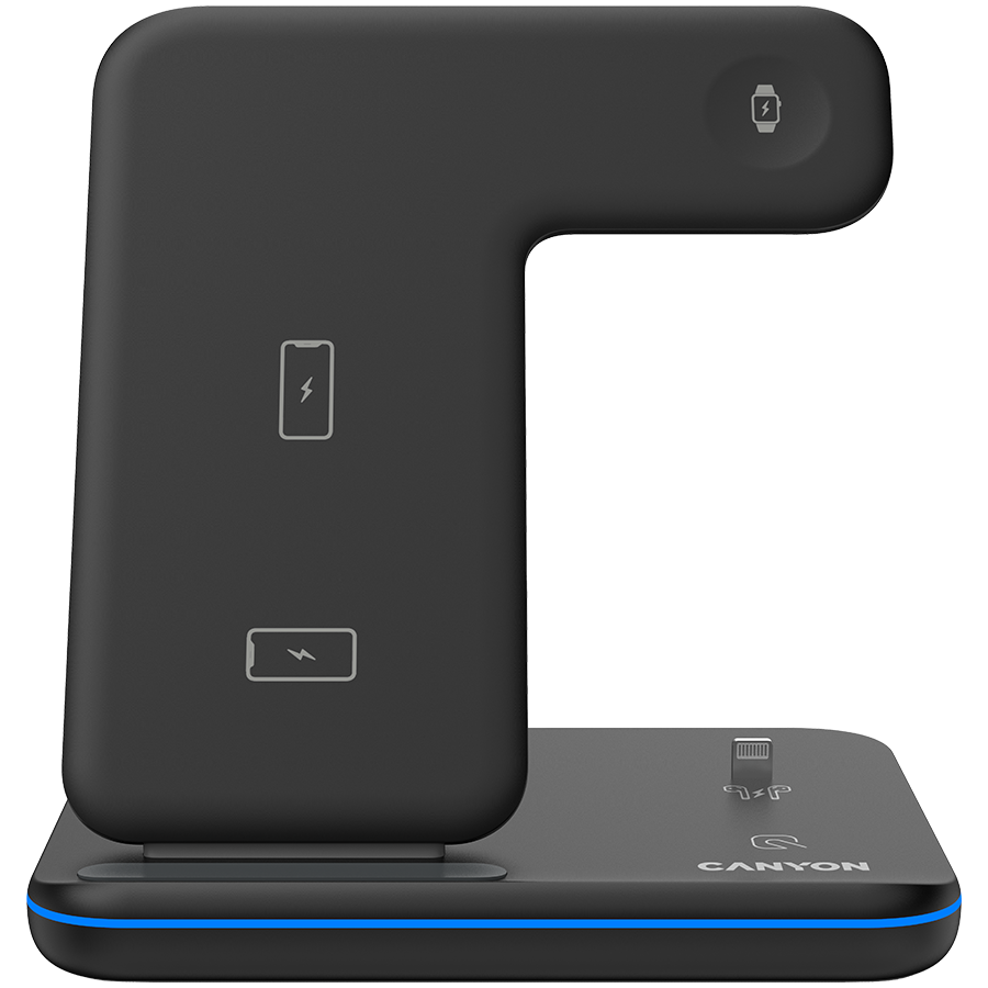 CANYON wireless charger WS-302 15W 3in1 Black