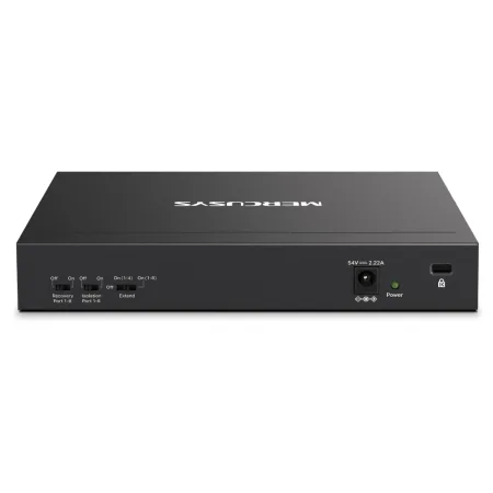 Mercusys MS110CMP 10-Port 10/100Mbps Desktop Switch with 8-Port PoE+, 8 x 10/100 Mbps PoE+ Ports, 2 x Gigabit non-PoE Ports, 115 W PoE Power, Increases PoE transmission distance to 250m by Extend Mode - slika 4