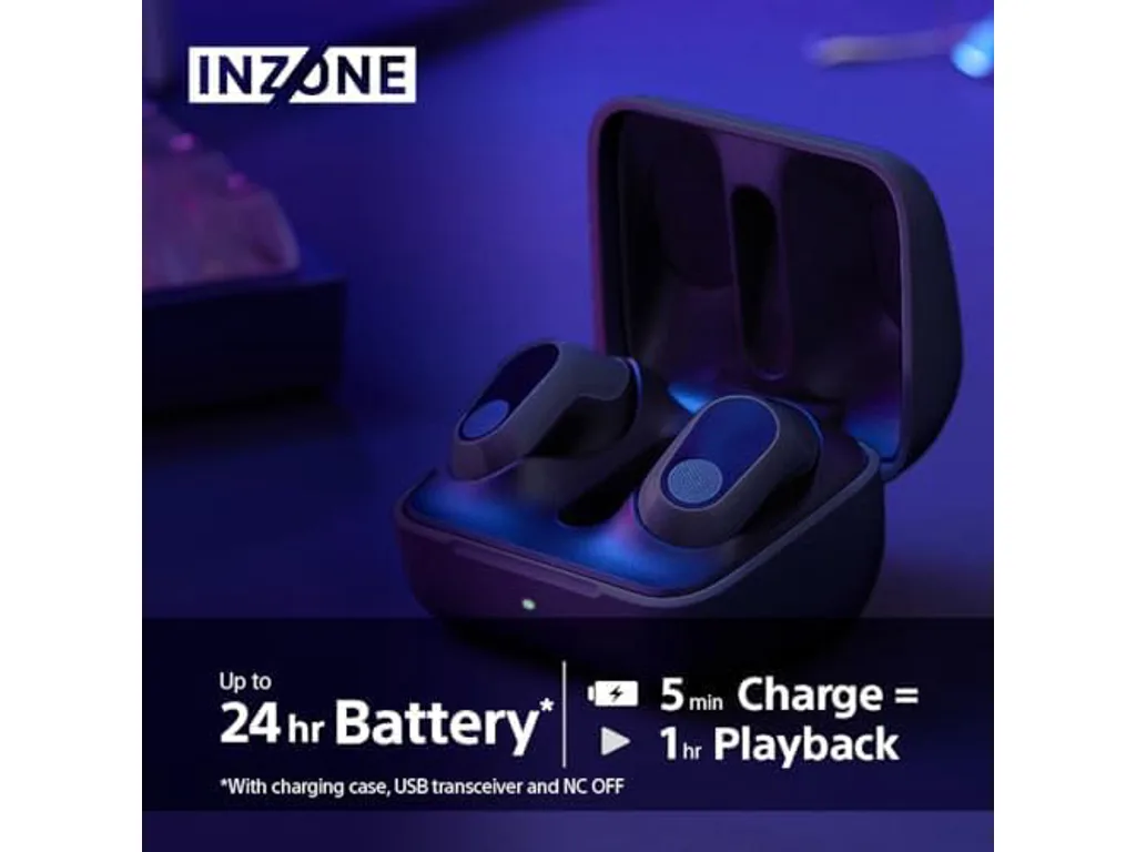 Sony gaming slu BT INZONE budsbežične; 360 Spatial Sound;24h baterija; AI mikrofon; boja crna - slika 6