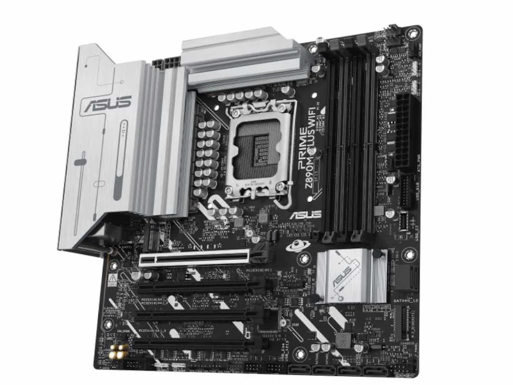 ASUS MB PRIME Z890M-PLUS WIFI LGA 1851, 4x DDR5,3xM.2 1x DP, 1x HDMI, 1x USB-C, 8x USB, mATX - slika 3
