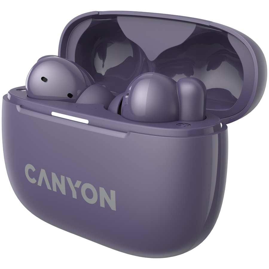 CANYON headset OnGo TWS-10 ANC+ENC Purple - slika 4