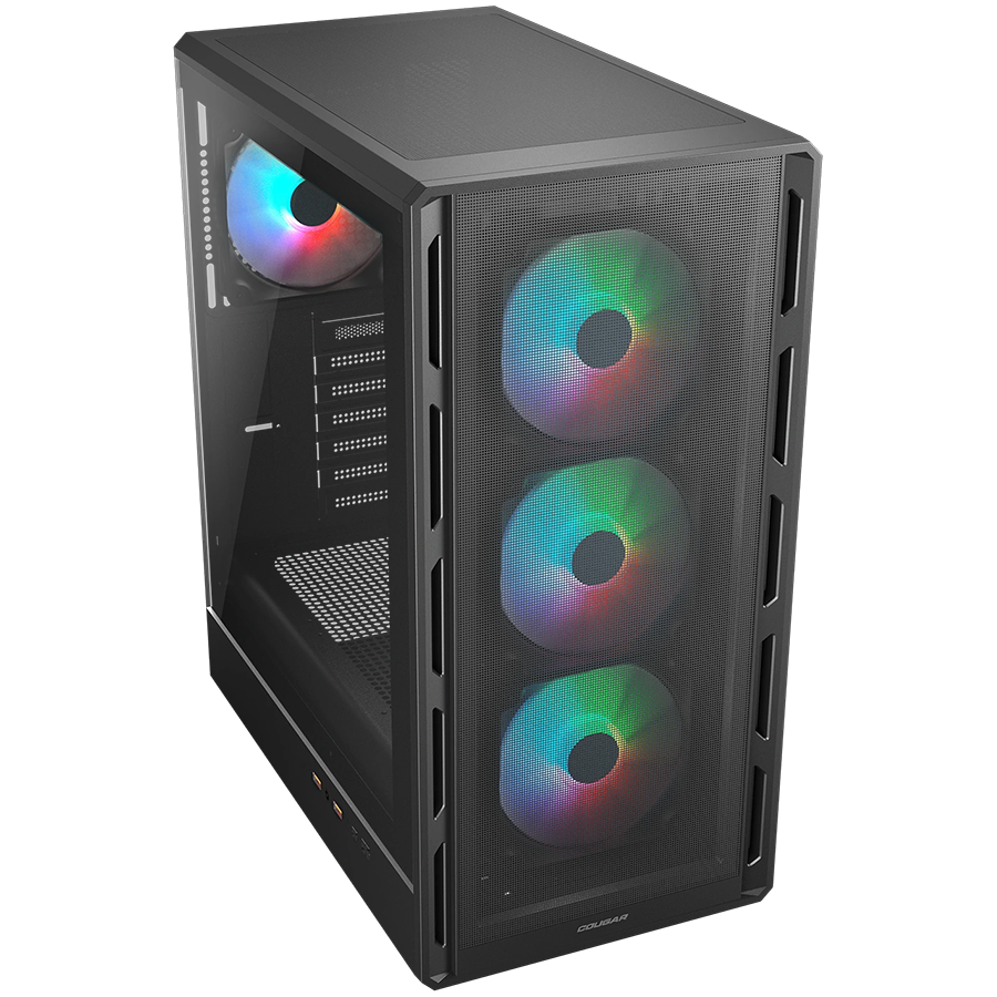 COUGAR AIRFACE PURE RGB PC Case, Mid Tower, Black - slika 3