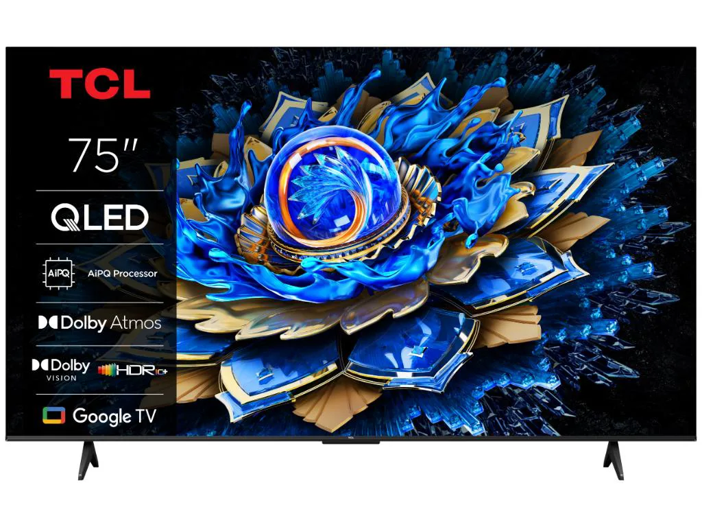 TCL 75"T69C 4K QLED Google TV60Hz (120Hz FHD), Dolby Atmos;Dolby Vision, Onkyo 2.0, 350 nits - slika 2