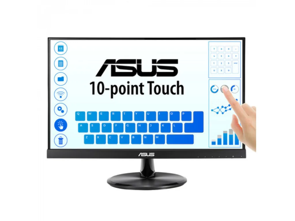 Asus monito VT229H 21,5" Touch21,5",Touch,IPS,250cd,VGA,HDMISpeakers,VESA 100x100, 60Hz, FHD