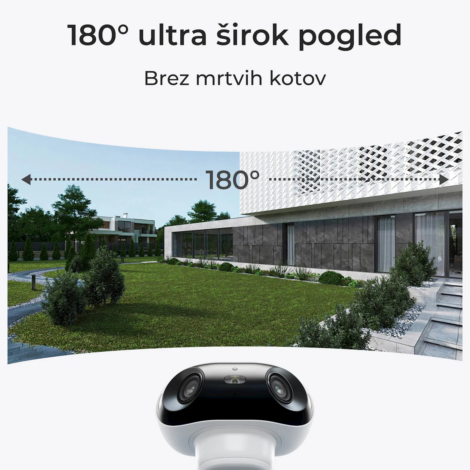 Reolink IP Kamera Argus serija B740X 4K, 180° dupla leća, nočni vid ColorX, Baterijska. - slika 2