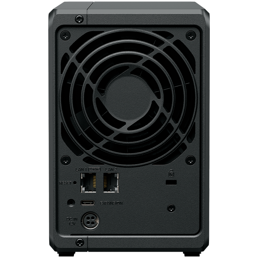 Synology DS725+, Tower, 2-Bays 3.5'' SATA HDD/SSD, 2 x M.2 2280 NVMe SSD, CPU AMD Ryzen R1600 dual-core (4-thread), max. boost up to 3.1 GHz, 4 GB DDR4 ECC SODIMM, 1 x 2.5 GbE, 1 x 1GbE, 1 x USB 3.2,  - slika 7