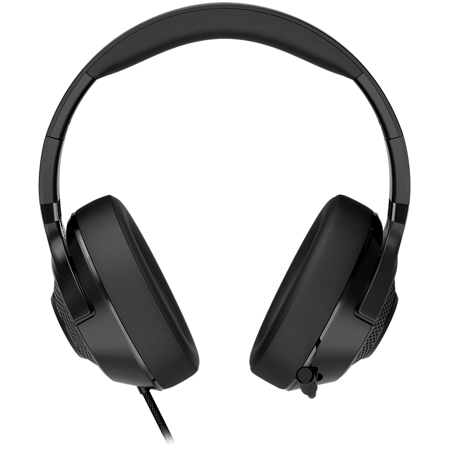 LORGAR Noah 101, Gaming headset with microphone, 3.5mm jack connection, cable length 2m, foldable design, PU leather ear pads, size: 185*195*80mm, 0.245kg, black - slika 4