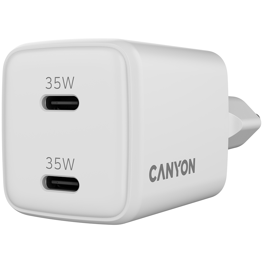 CANYON charger CU35CC GaN 35W 2xPD EU White - slika 4